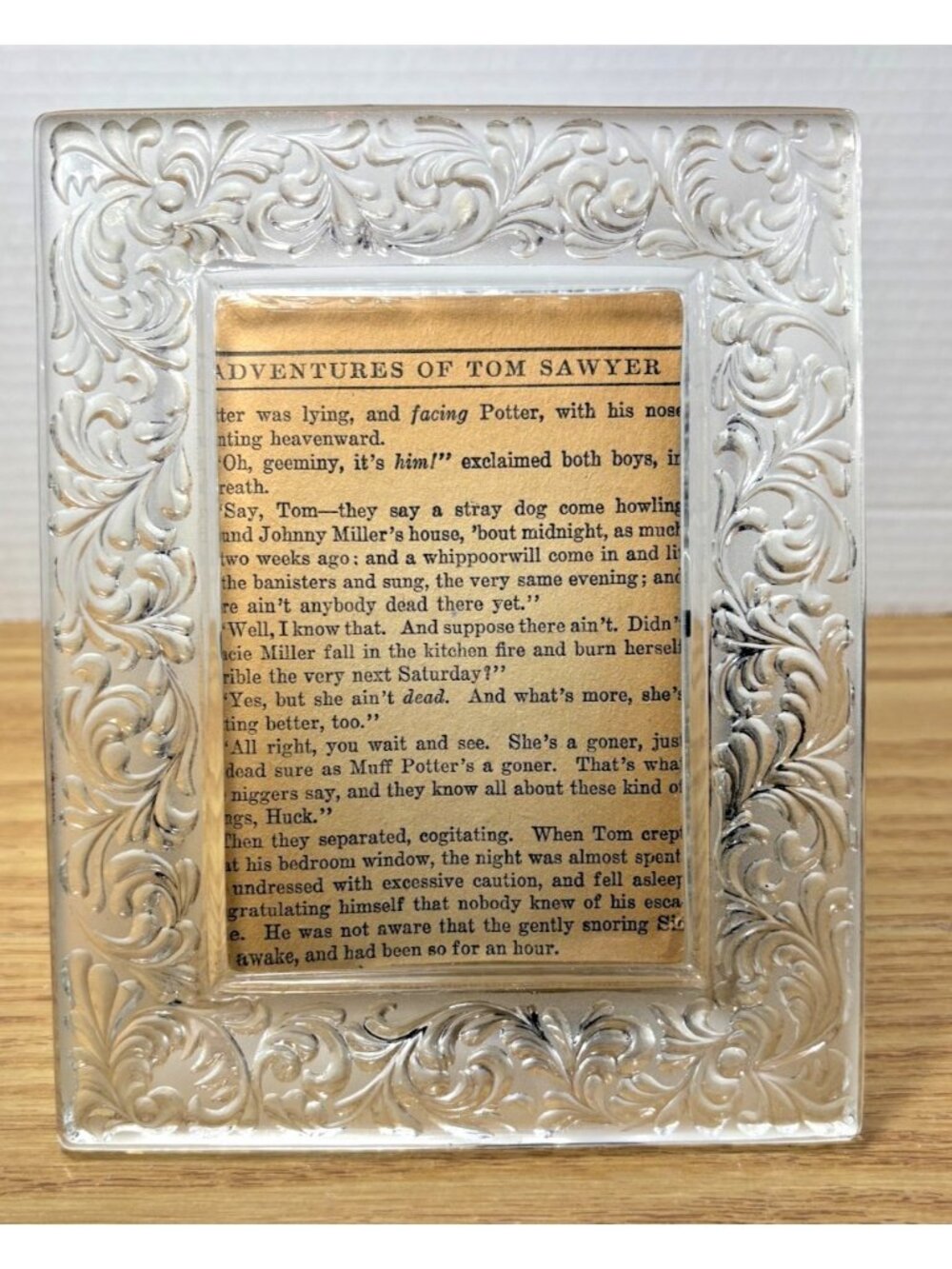 Vintage Art Deco Lead Crystal Picture Frame made in West Germany 3x4 Photo